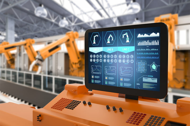 factory automation human interface screen photo